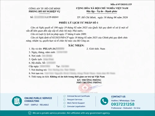 Can Foreigners Outside Vietnam Apply for a Vietnamese Criminal Record Certificate