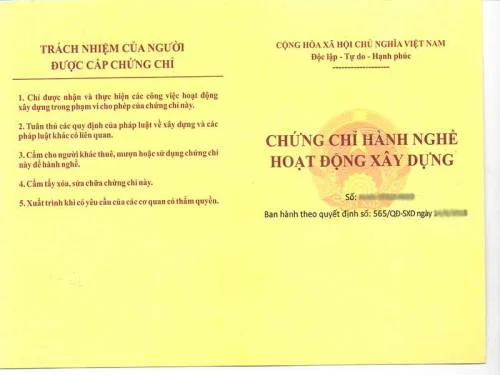 Dịch vụ cấp chứng chỉ hành nghề hoạt động xây dựng tại Đồng Nai