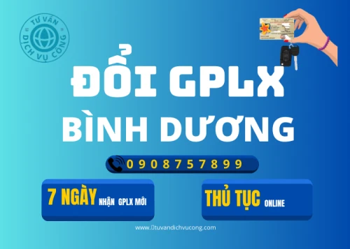 DỊCH VỤ ĐỔI GIẤY PHÉP LÁI XE TẠI BÌNH DƯƠNG