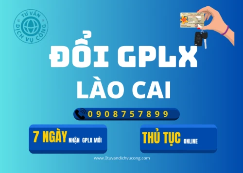 Dịch vụ đổi giấy phép lái xe tại Lào Cai