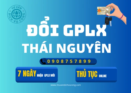 Dịch vụ đổi giấy phép lái xe tại Thái Nguyên