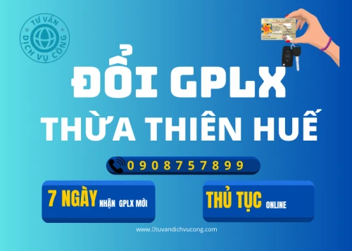 Dịch vụ đổi giấy phép lái xe tại Thừa Thiên Huế