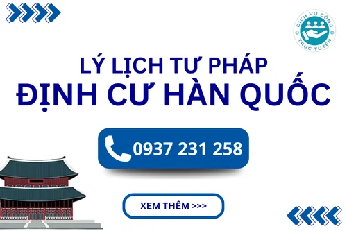 Dịch vụ làm Lý lịch tư pháp Định cư Hàn Quốc