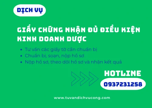 Dịch vụ làm Giấy chứng nhận đủ điều kiện kinh doanh dược