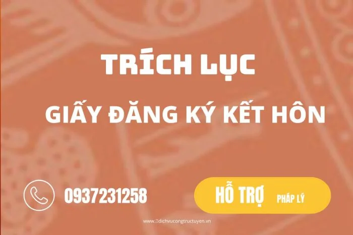 Dịch vụ xin Trích lục giấy đăng ký kết hôn bị mất