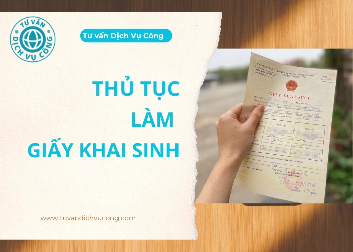 Làm giấy khai sinh trực tuyến mới nhất