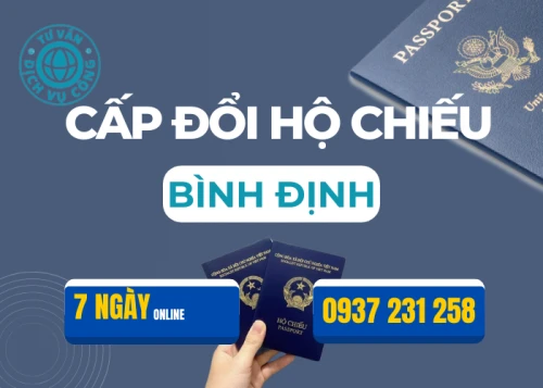 Làm hộ chiếu online tại Bình Định