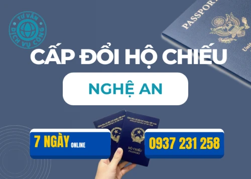 Làm hộ chiếu online tại Nghệ An