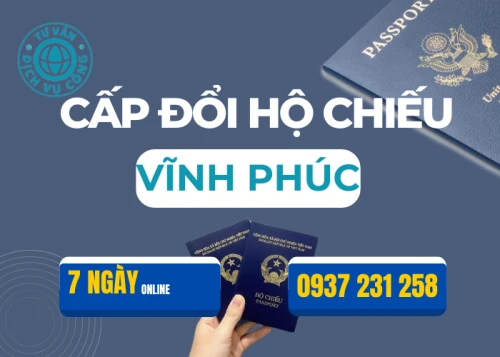 Làm hộ chiếu online tại Vĩnh Phúc