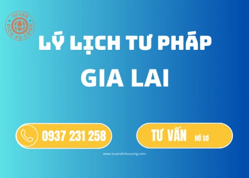 Thủ tục Làm Lý lịch tư pháp tại Gia Lai