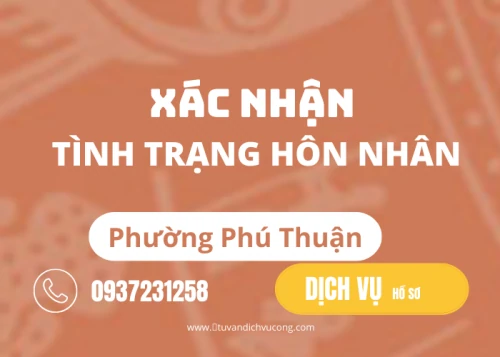 Xác nhận tình trạng hôn nhân tại phường Phú Thuận