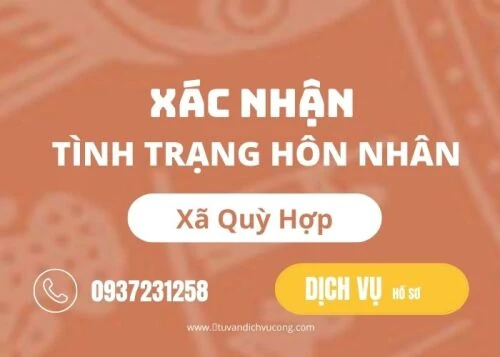 Xác nhận tình trạng hôn nhân tại xã Quỳ Hợp